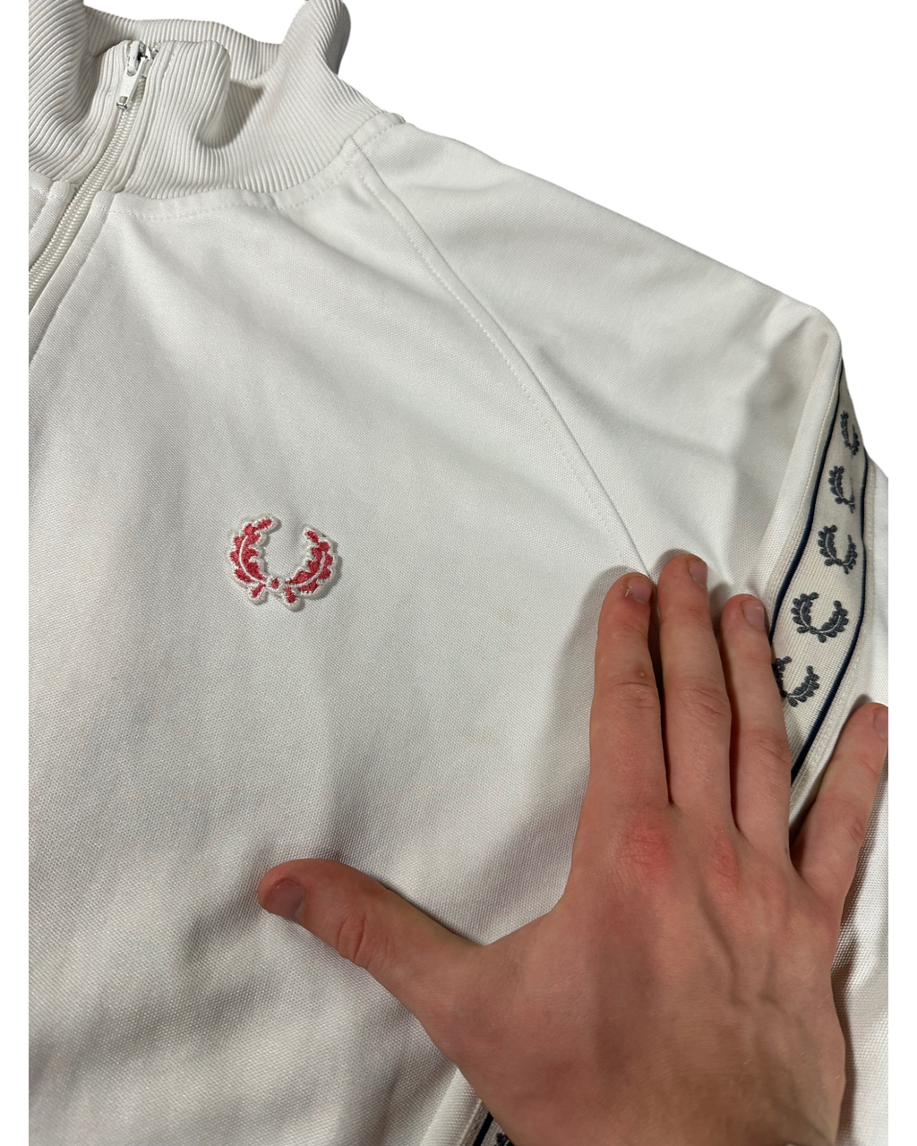 Vintage Fred Perry Taped Monogram Track Jacket (XL)