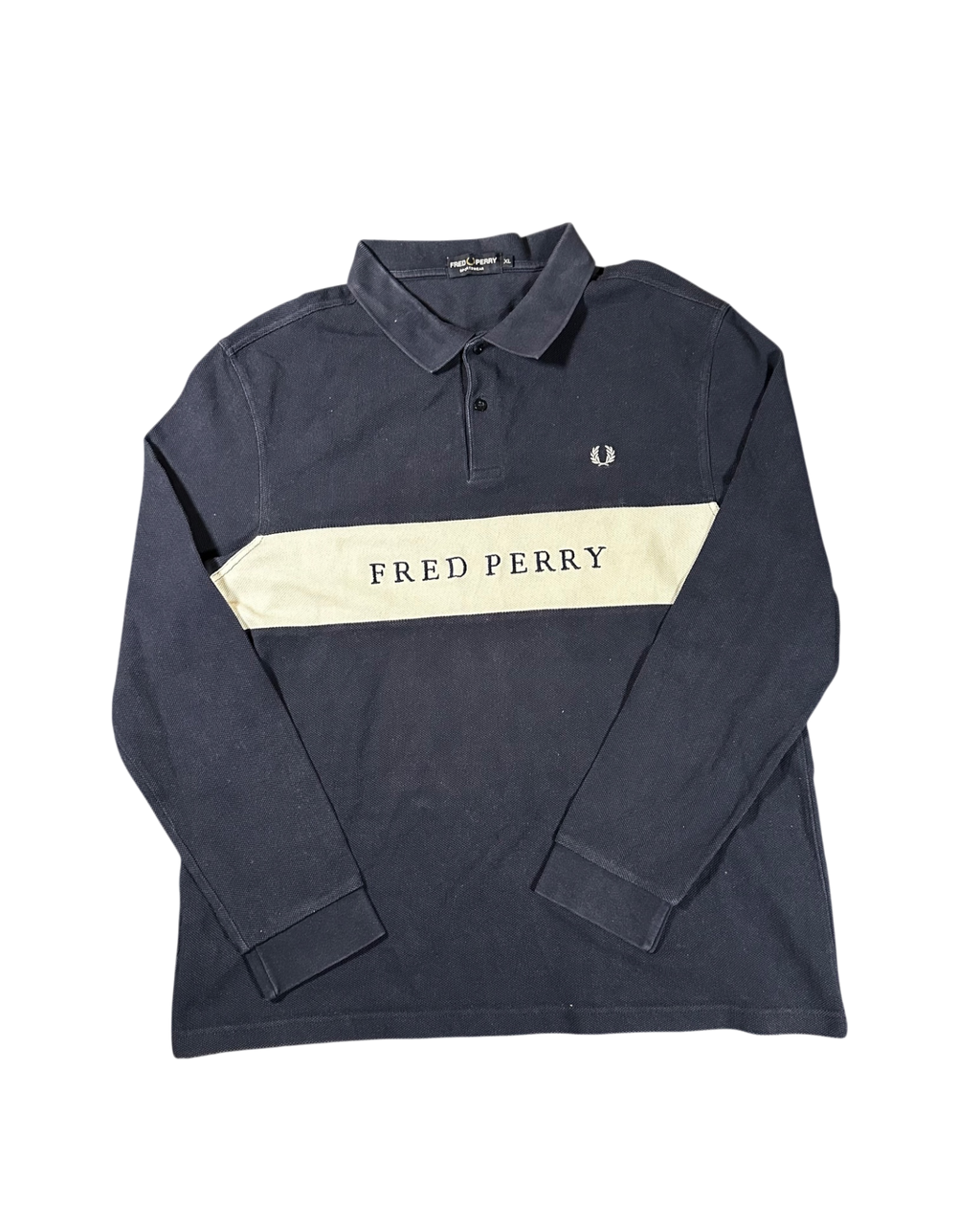 Fred Perry Long Sleeve Polo Shirt (XL)