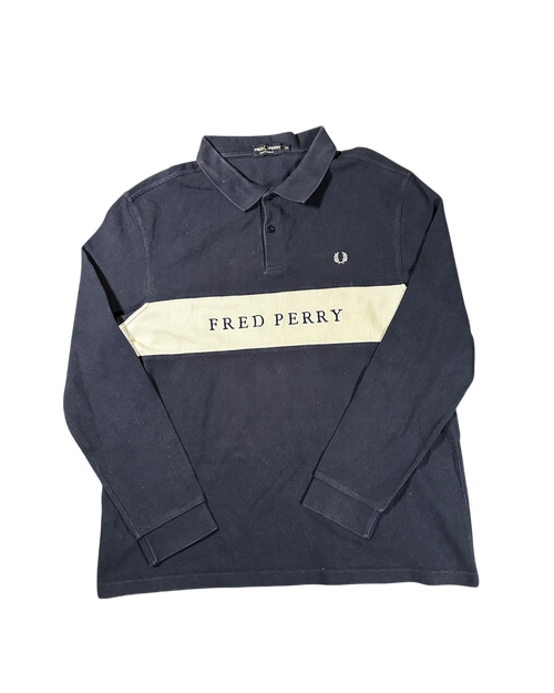 Fred Perry Long Sleeve Polo Shirt (XL)