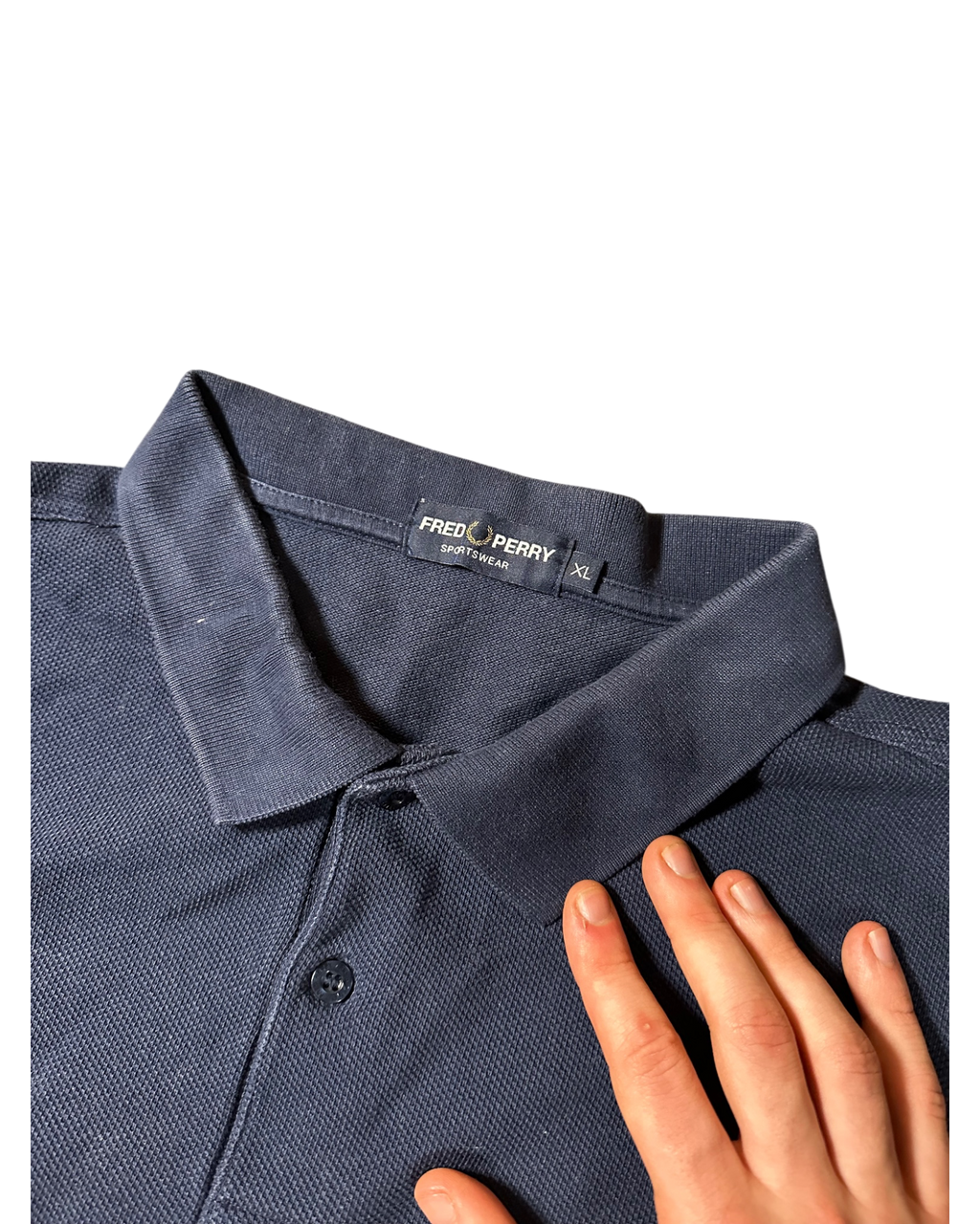 Fred Perry Long Sleeve Polo Shirt (XL)